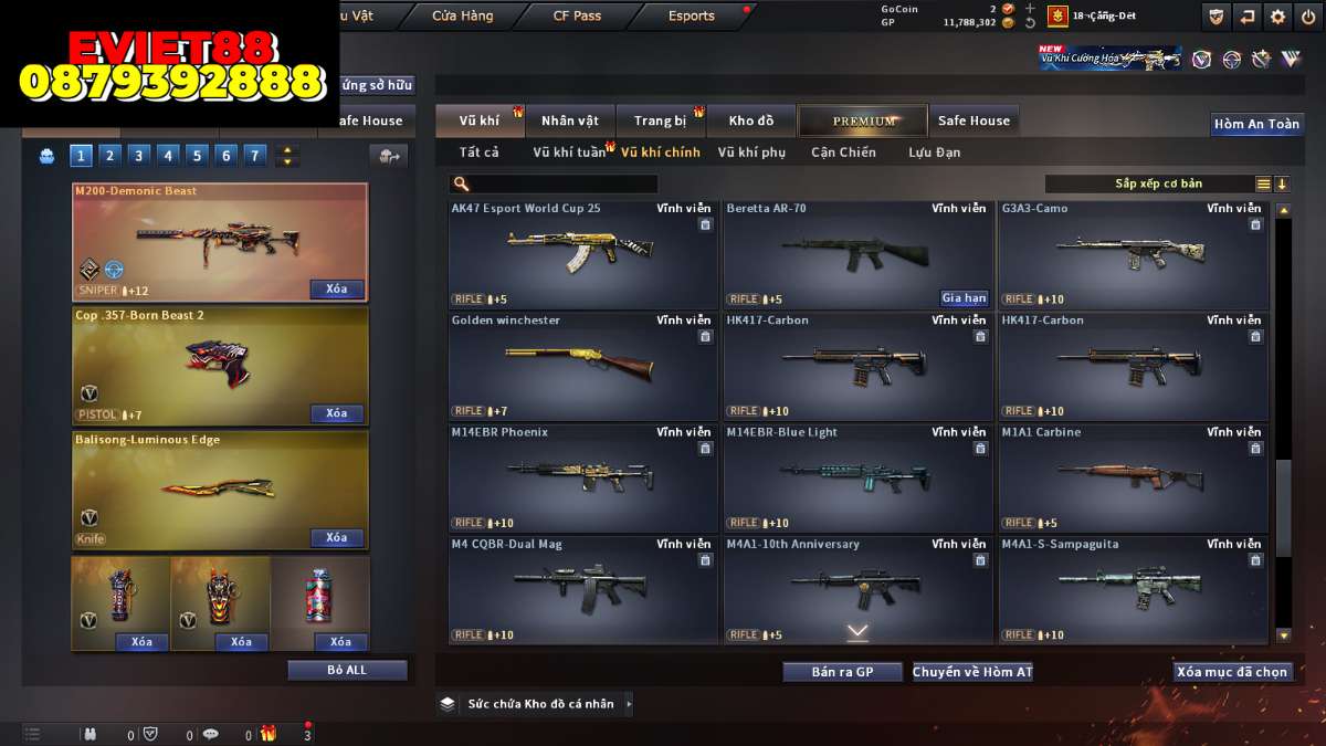 shop acc cf uy tin gia re